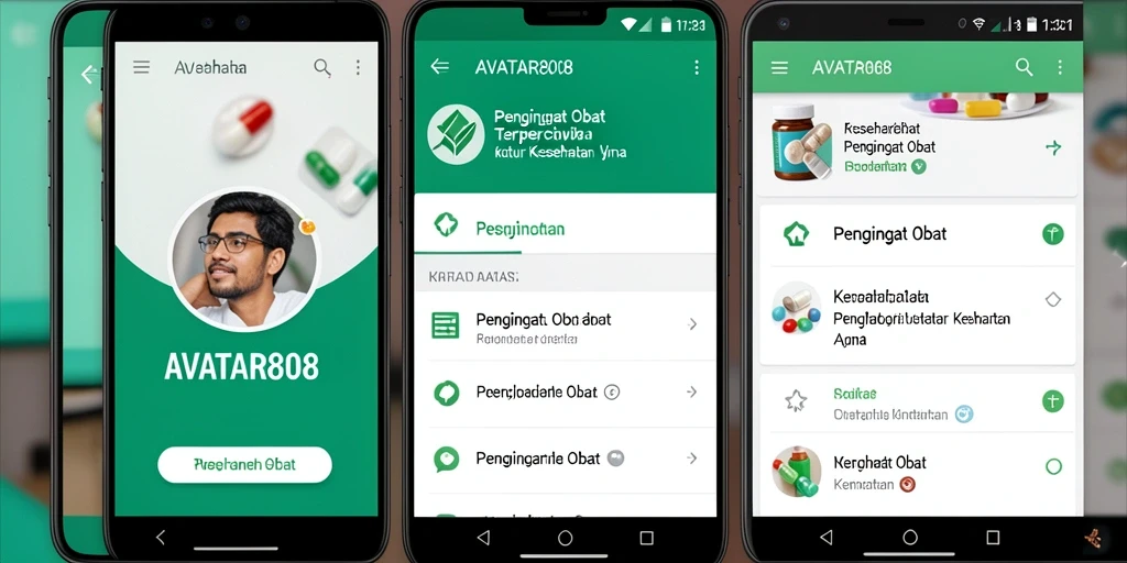 Tampilan antarmuka utama AVATAR808 yang menarik dan informatif.