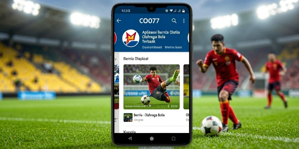 Tampilan antarmuka aplikasi COO77 yang informatif dan menarik.