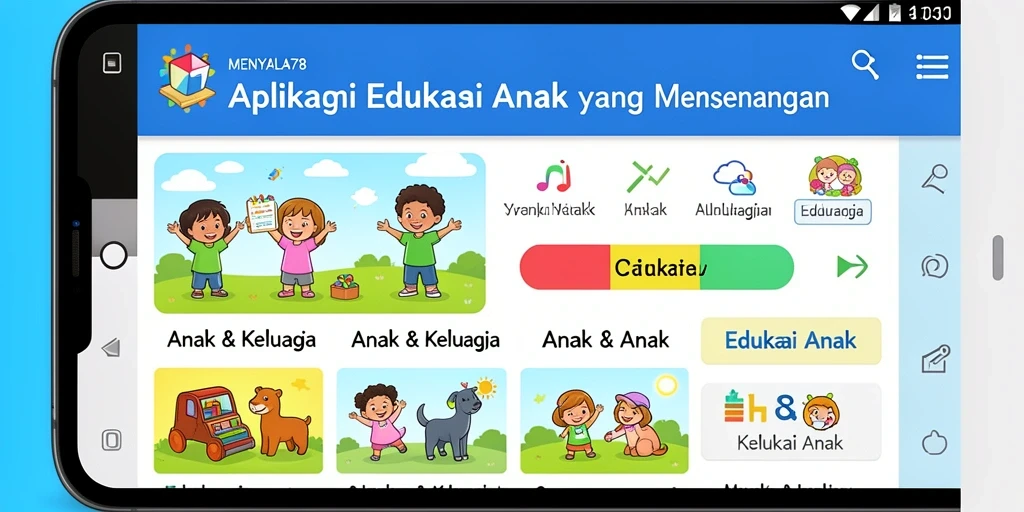 Antarmuka belajar interaktif anak di MENYALA78.