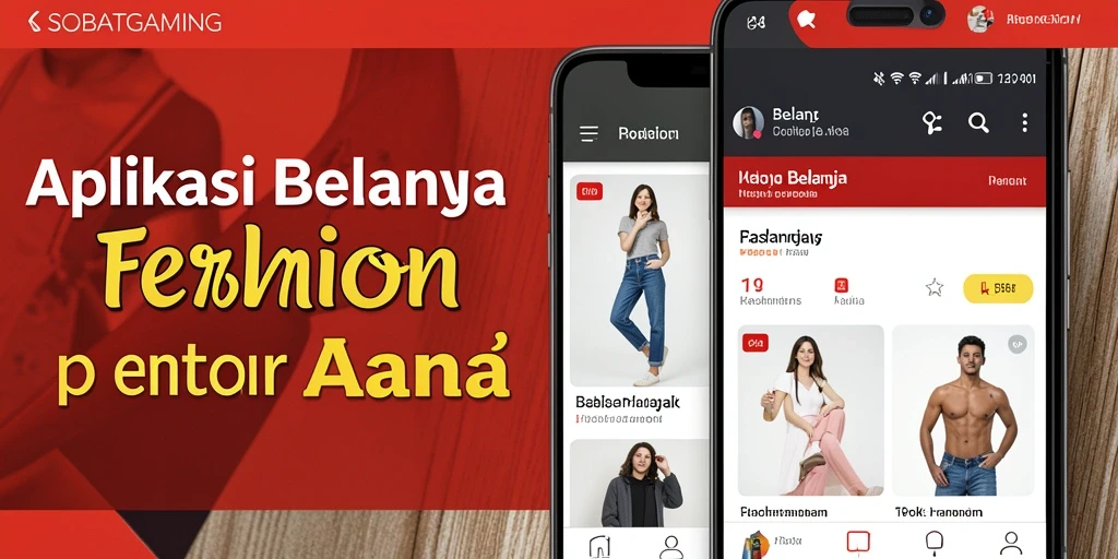 Antarmuka aplikasi SOBATGAMING yang menampilkan koleksi fashion terbaru.