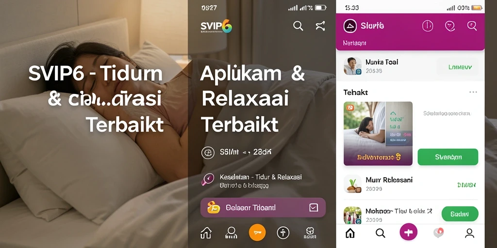 Antarmuka SVIP6 yang menenangkan untuk tidur dan relaksasi.