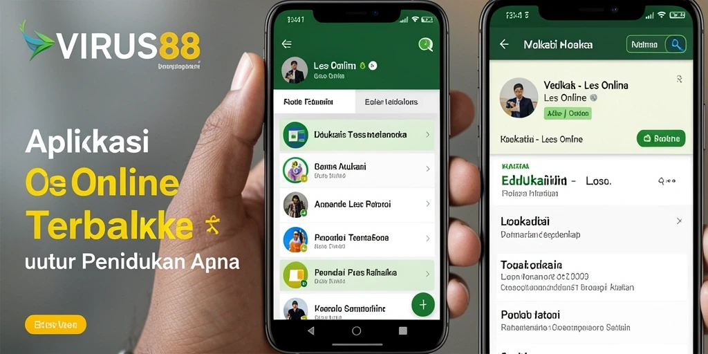 Antarmuka pengguna VIRUS88 yang menarik dan fungsional.